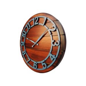 Rustic Figure Teal Wood - Image 3