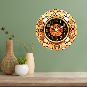 Rustic Timber Resin Clock - Image 4