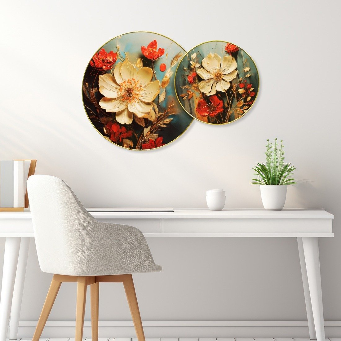 White flower harmony duet